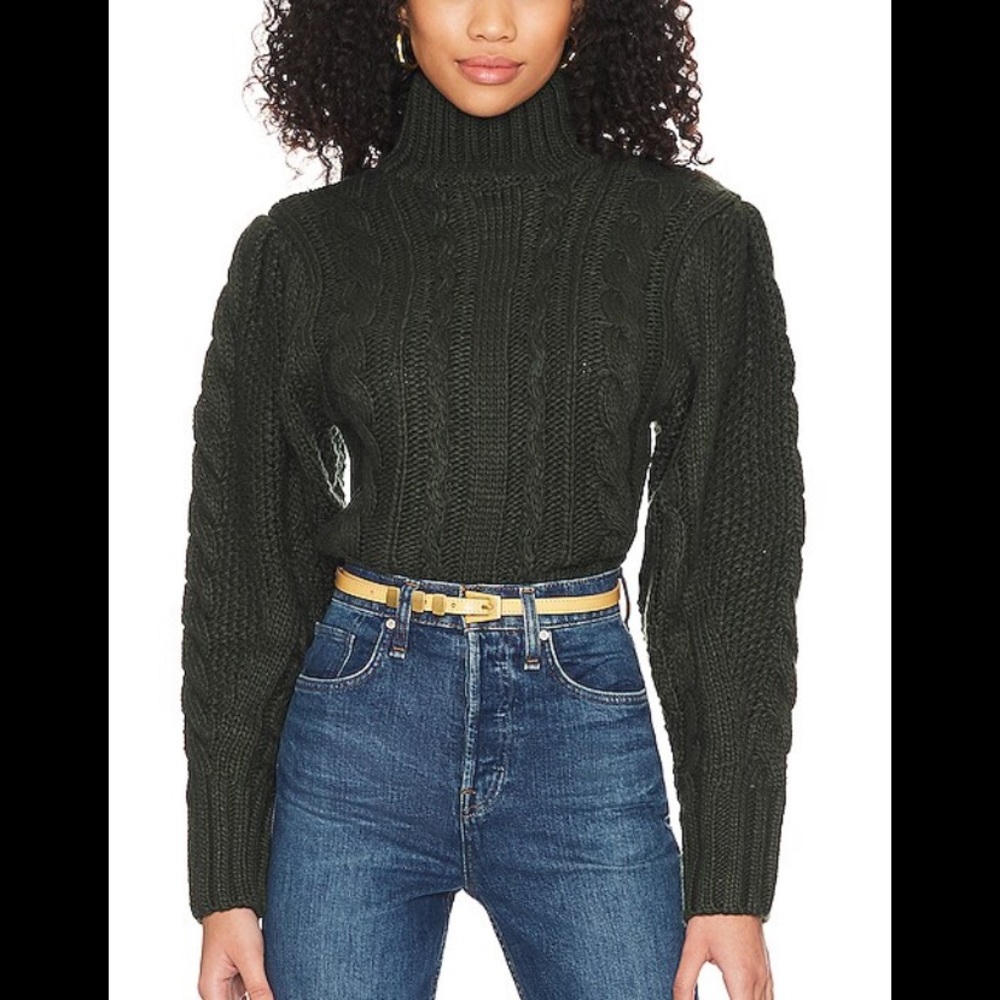 Astr the label Haisley Sweater in Hunter Green